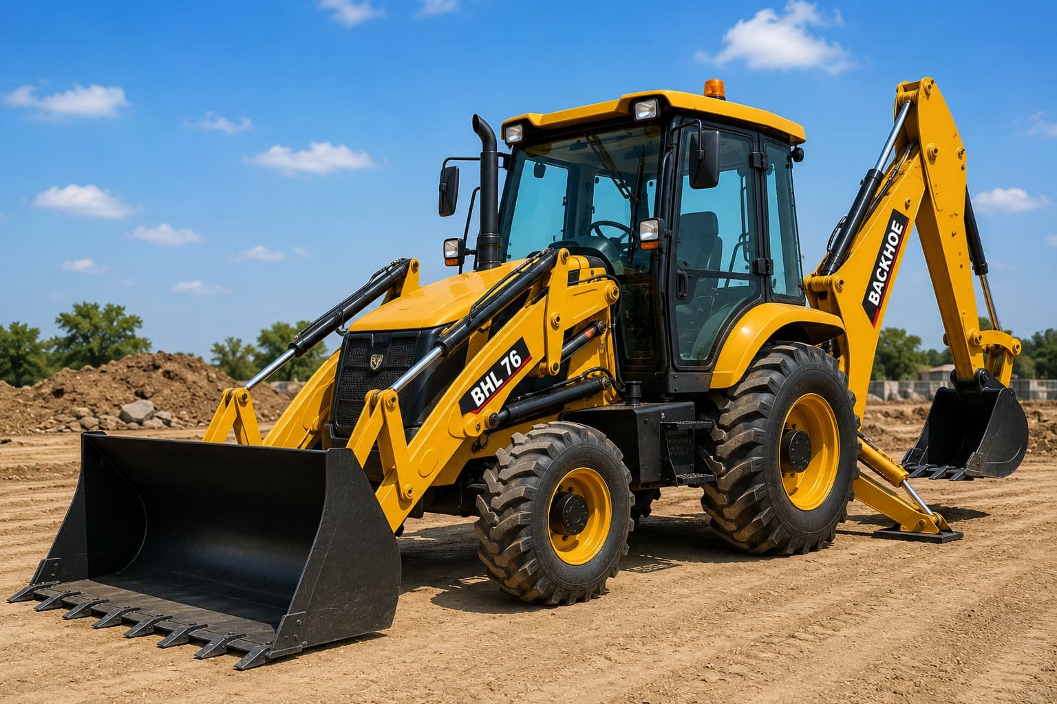 CASE backhoe loader supplied from India to Russia and the CIS